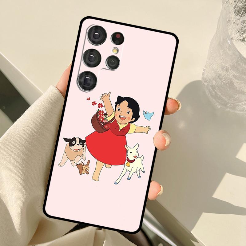 Чехол с изображением мультяшного Хайди для Samsung Galaxy S23 S22 Ultra S20 FE Note 20 Note 10 S8 S9 S10 Plus S21 Ultra Cover