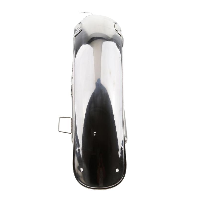 Chrome Front + Rear Mudguard Metal Steel for CG125 (58cm+55cm)