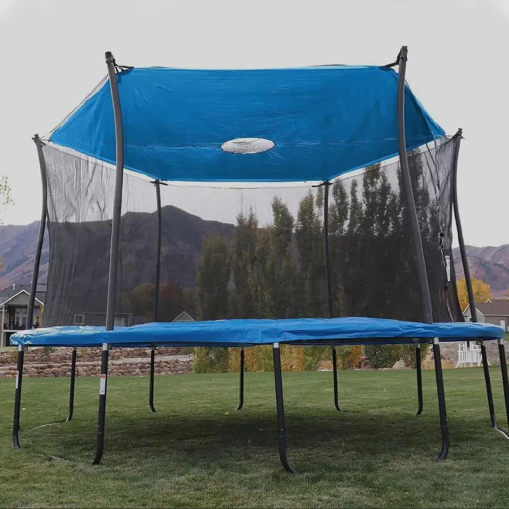 10/12/14ft Feet Outdoor Trampoline Shade Sun Cover Oxford cloth Waterproof Trampoline Canopy Rainproof Tent Cover for Outdoor