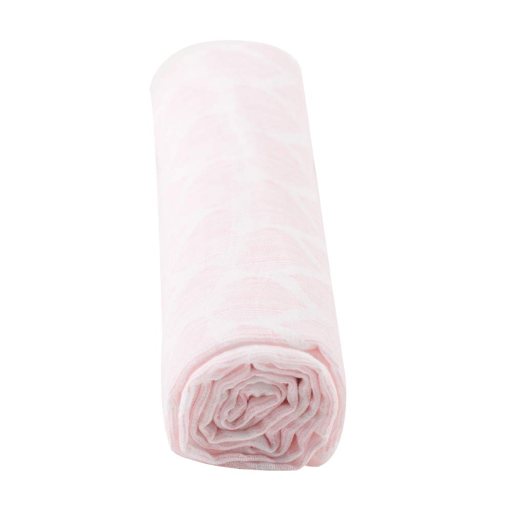 Newcastle Classics Swaddle Cotton Muslin Japanese Swaddle Fluffy Soft Blanket Baby Gift Matchstick Hearts 120x120cm 0 Months [Подлинный продукт] ~