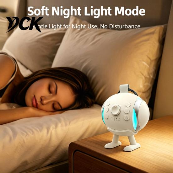 Rechargeable Sleeping Aid White Noise Sound Machine with Bluetooth-compatible Speaker, Portable Baby Sleep Soother for Nursery Aid, USB Speaker