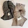 Plaid Snood Scarf - Thick, Warm, Japanese-Style for Teens & Students