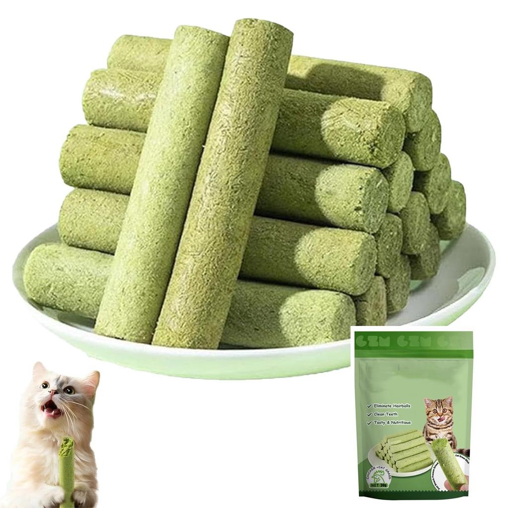 Dried Cat Grass Stick, Cat Hair Removal Ball, Gentle Grooming Cat Snacks, Cat Grass Grinding Stick, Removal Cat