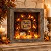 Готический Shadow Box Ночник DIY Подсвечиваемый Хэллоуин Призрак Набор Деревянная Рамка Светодиодный Теплый Свет 3D Картина Набор для Творчества Память с Хрустальным Стеклянным Панелью,