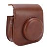 Protective Case Fit for Fujifilm Mini12 Mini11 Camera PU Leather Instant Camera Storage Bag with Shoulder Strap Brown