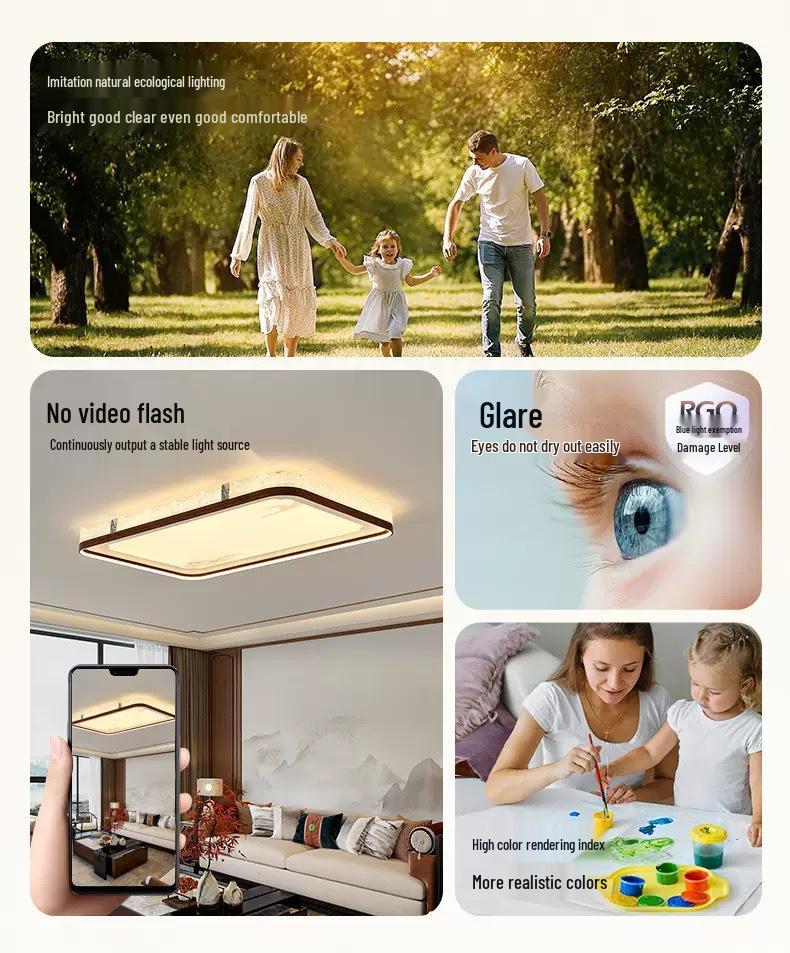 Роскошный современный китайский потолочный светильник - стиль середины века, высококлассное атмосферное освещение 2025