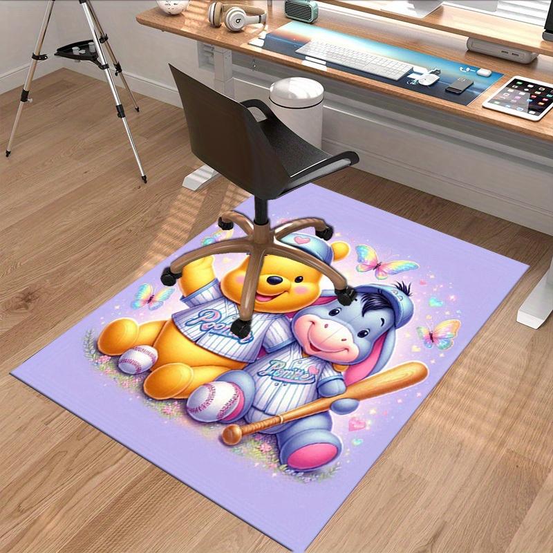 1pc. Cute Winnie the Pooh & Eeyore Baseball Theme Rug - Perfect for Home Decor, Office Carpet, Chair Cover, Outdoor Mat, Gift Ideaz049090