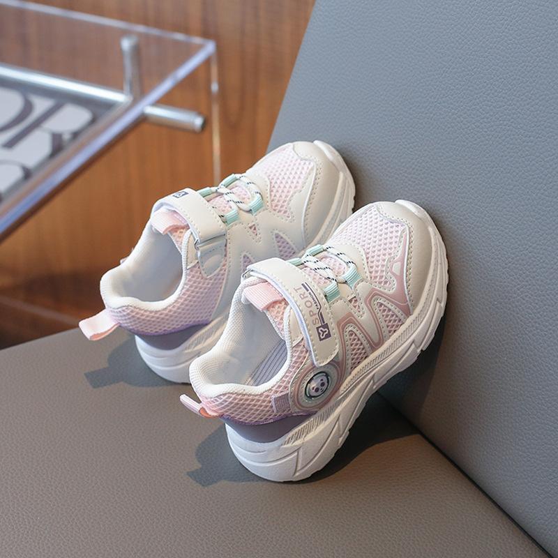 Children's Sports Shoes 2025 Spring Boys' Mesh Running Shoes Non-slip Girls' Toddler Shoes