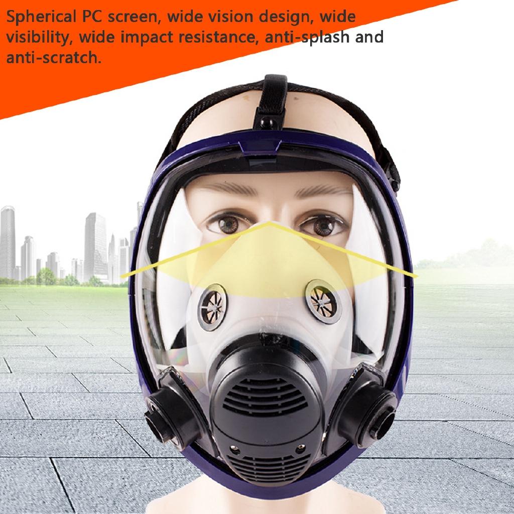 21 в 1 Химический Противогаз Химическое Биологическое Радиоактивное Загрязнение Самовсасывающий Полнолицевой Маска Противогаз