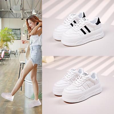 Звезда с той же толстоподошвенной белой обувью кожаная обувь для увеличения роста интернет-знаменитость спортивные дышащие кеды производители Руиань повседневная обувь