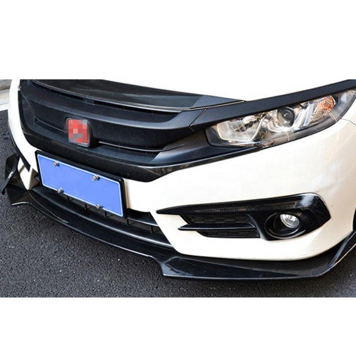 Универсальный комплект передней губы и накладок на углы из углеродного волокна