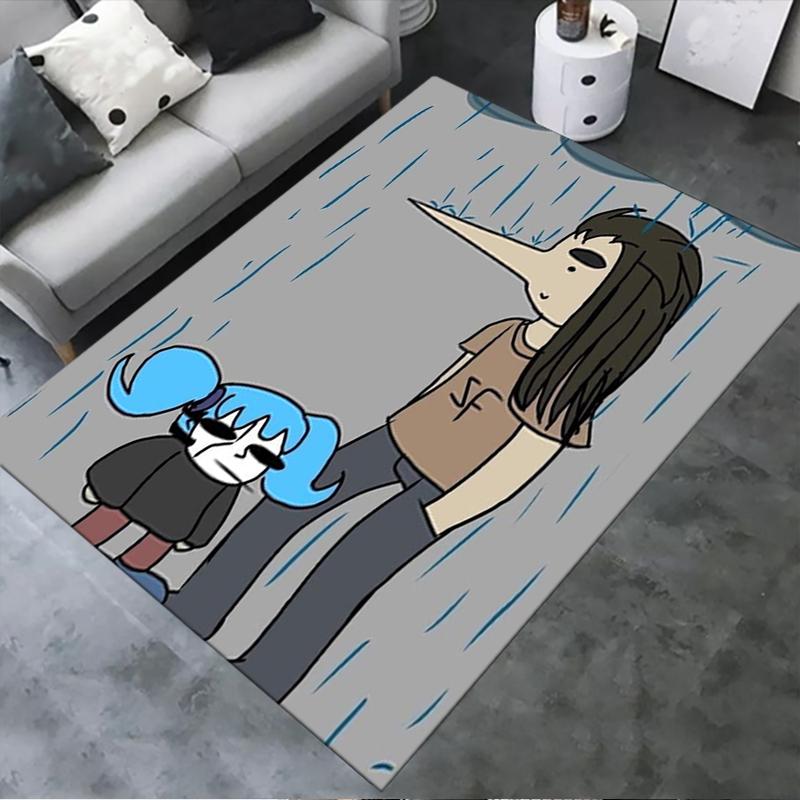 2025 New sally face Carpet Rug for Living Room Bedroom Home Sofa Decoration,Kids play Non-slip Floor Mat139