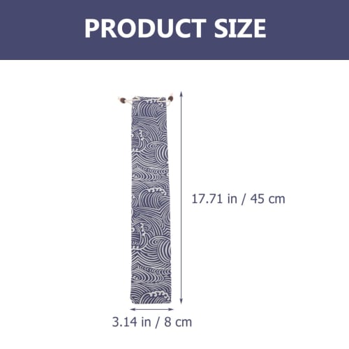 Ibasenice Drumstick Case, Stylish and Cute Drawstring Pouch, Drumstick Storage, Japanese Wave Design, Compact