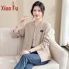 Повседневная весенняя бейсбольная куртка Xiaofu для женщин среднего возраста