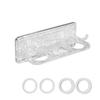 Wall Mounted Shower Gel Storage Rack Transparent Hand Soap Hanger Shampoo Holder  Jewelry