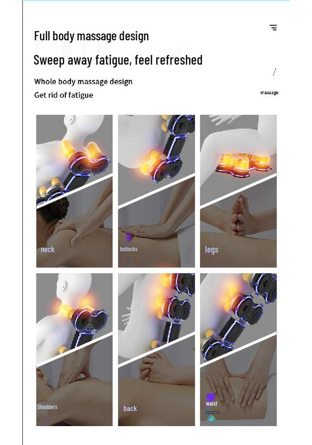 Luxury Fully Automatic Massage Chair: Smart Home Full-Body Kneading Sofa Pod