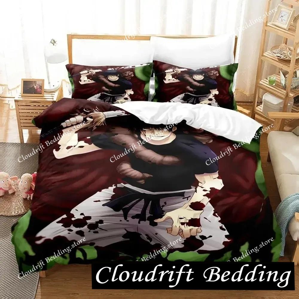 Новый комплект постельного белья Toji Fushiguro Jujutsu Kaisen Single Twin Full Queen King Size Bed Set Aldult Kid Bedroom Duvet cover Sets Anime