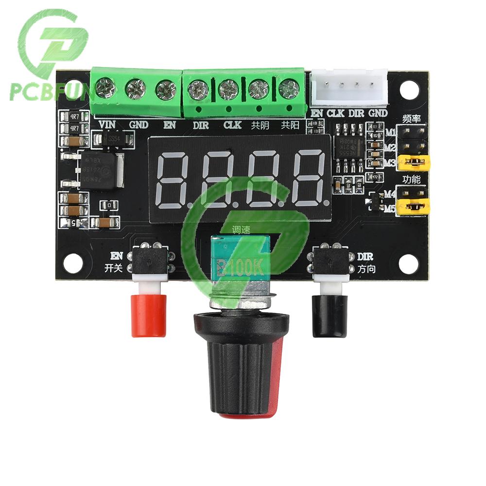 12V 24V Power Supply Stepper Motor Controller Forward/Reverse Controller Speed Regulation Module PWM Pulse Signal Generator