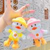 Fluffy Plush Duck Keychain Cute Bag Accessory Soft Yellow Duck Doll