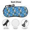Snoopy Woodstock Charlie Brown Glasses Case Portable Zigzag Stripe Seamless Pattern Shell Eyeglasses Case Sunglasses Box