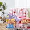 Strawberry Shortcake Theme Printed Blanket - Perfect for Couch, Bed, Travel & Outdoor Use | Machine Washable, Cozy & Durable.