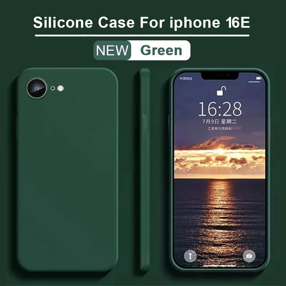 Новый Оригинальный Защитный Бампер из Жидкого Силикона Для Чехла iPhone 16E Для Чехла iPhone 16E Для Apple iPhone 6 7 8 Plus SE2020 Чехол
