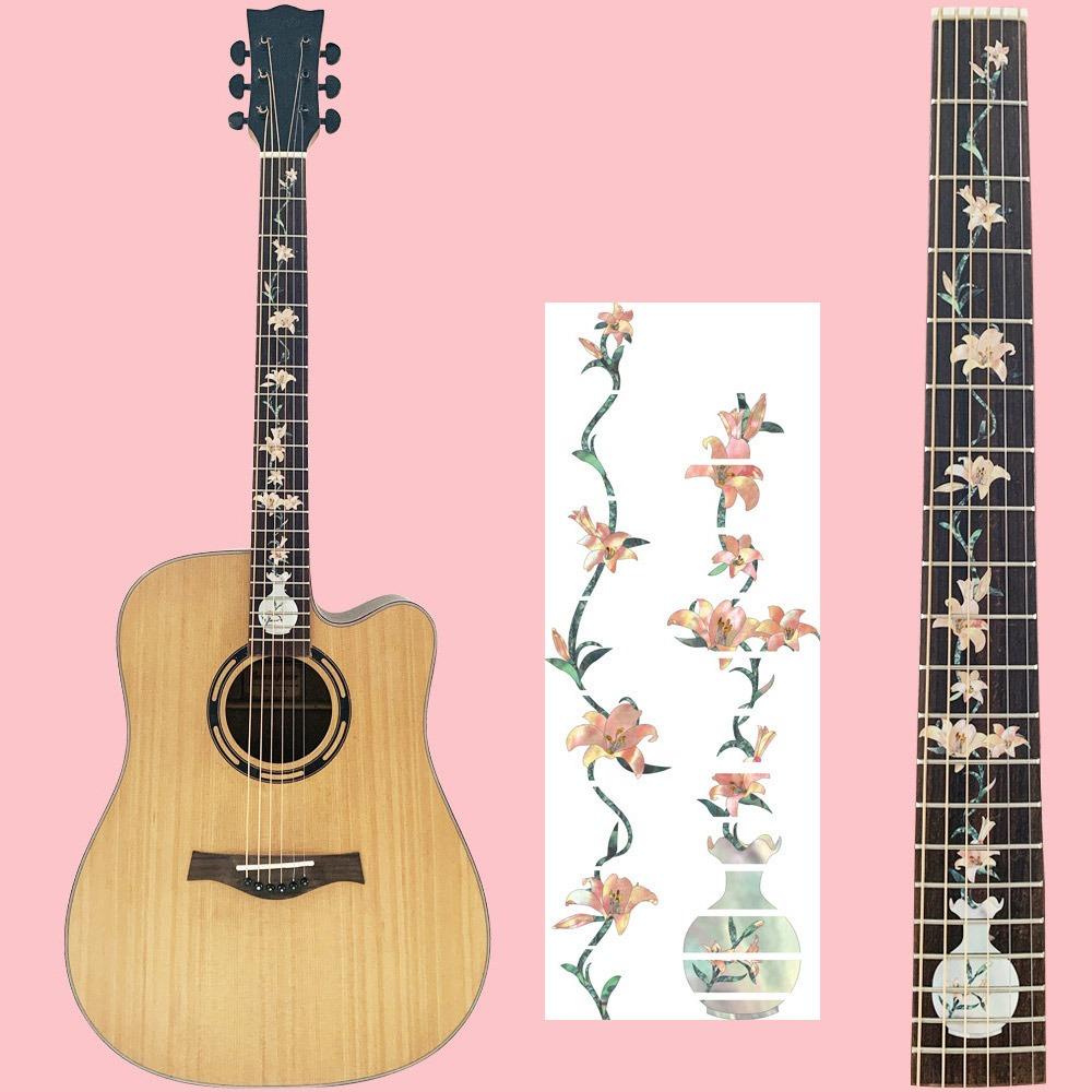 DIY Bass Inlay Decal Guitarra Accessories Наклейка на гриф гитары Наклейка на гриф гитары Бас-гитара