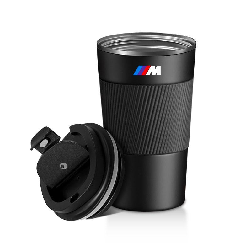 500ml Stainless Steel Coffee Tumbler Thermos Cup Portable Travel Thermal Mug For BMW M M1 M2 M3 M4 M5 M6 M7 M8 X1 X3 X5 E39 E46 E60 E90 Car Accessorie