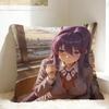 Чехол на подушку с аниме-девушкой из DDLC Y-Yuri Забавный чехол на подушку для свадебной вечеринки, домашнего декора, на заказ, подарок на день рождения