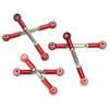 RC Rod Mount Metal Pull Rod Base Mount RC Upgrade Parts for ARRMA Senton for Granite for Big for Rock 1 10 RC Car Red