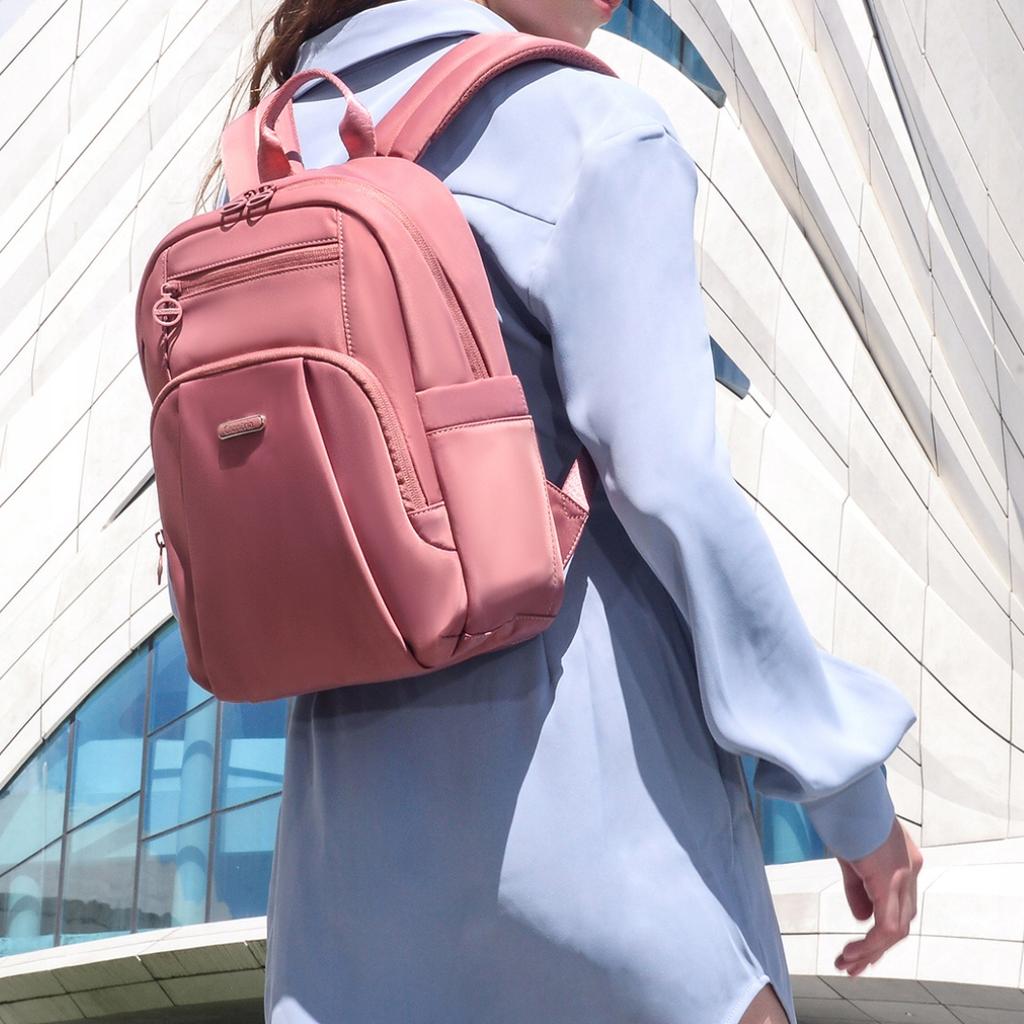 Women' Pink City Backpack, 9.3 . Waterproof and Elegant, for iPad 10.9". For Studies and Every Day. Chantria Cb770Rose