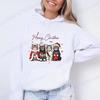 Свитшот с рождественским принтом кошек Meow Meow – Забавная повседневная модная кофта с надписью Merry Christmas