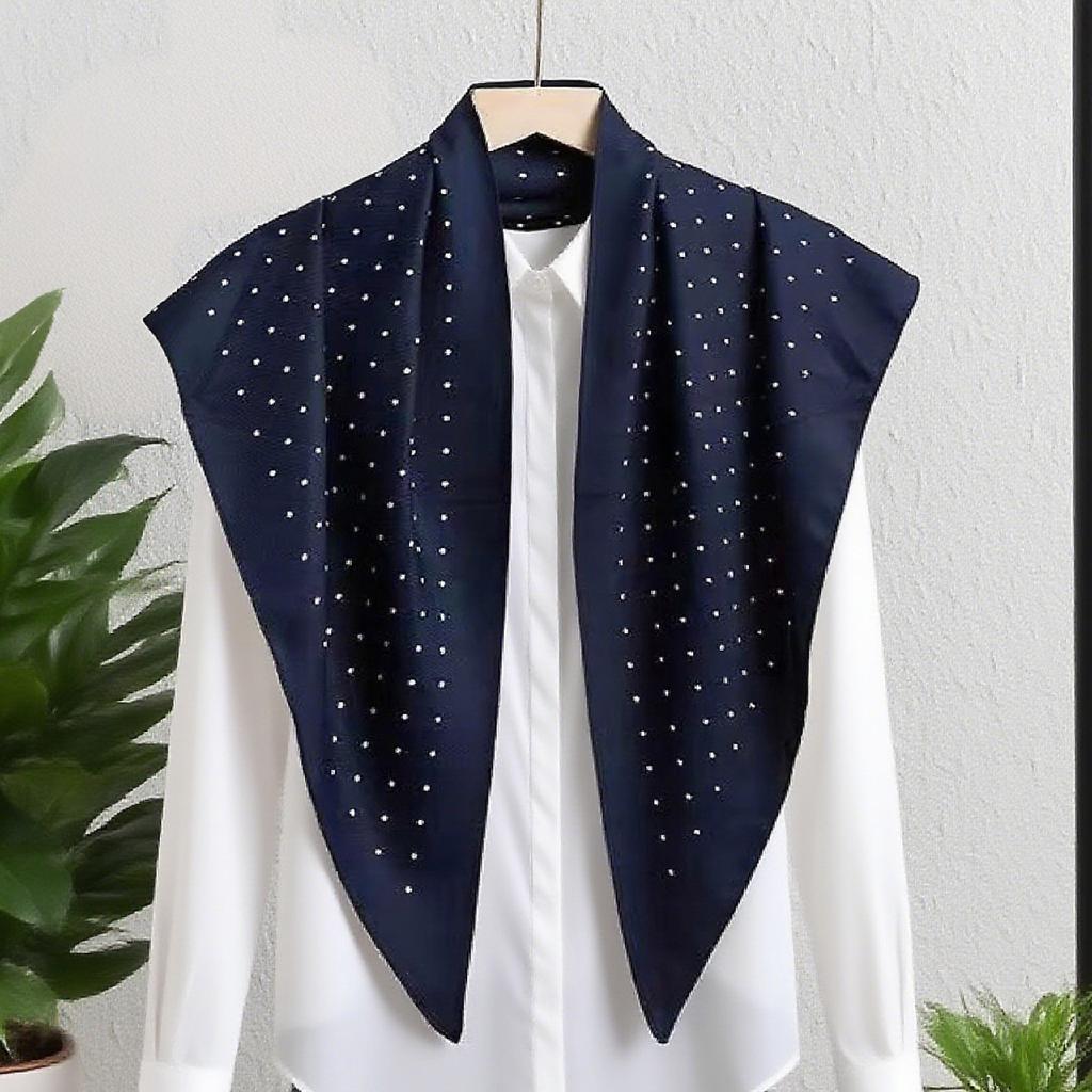 French retro floral silk scarf women's triangle scarf headscarf foreign accessories small scarf atmosphere belt fart curtain