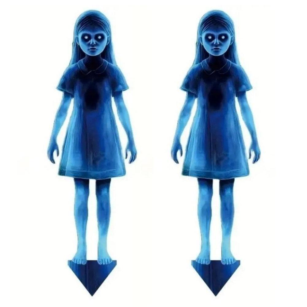 Металлические садовые знаки на Хэллоуин, жуткий садовый колышек-призрак, колышек для Хэллоуина, жуткий знак-призрак для двора, патио, сада и вечеринки