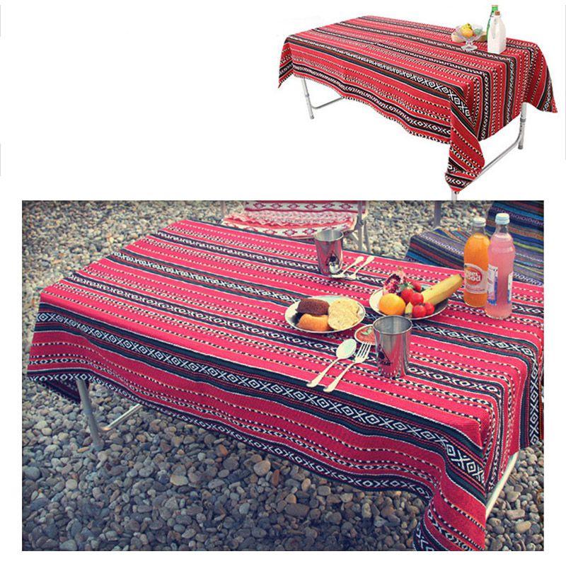 Премиальная абстрактная уличная скатерть для пикника с племенным индейским принтом 43 x 55 дюймов