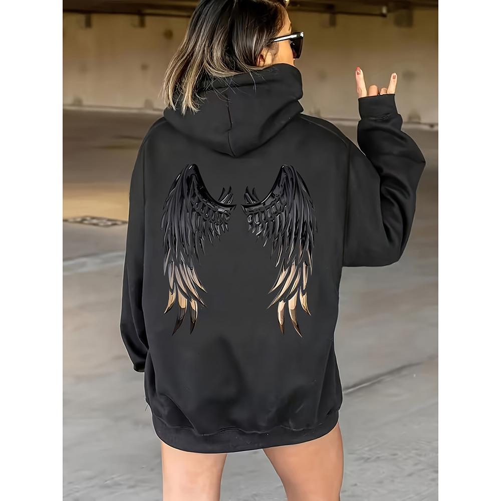 2025 Trendy Loose Fit European & American Fashion Hoodie Sweatshirt