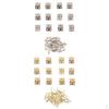 24Pcs Jewelry Chest Box Miniature Dollhouse Window Cabinet Hinge