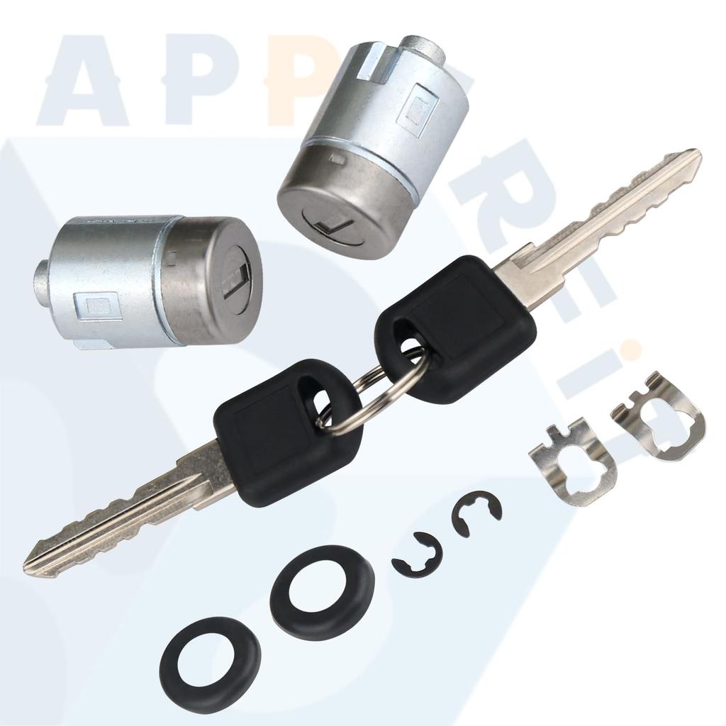 APPERFiT All Metal Exterior Door Handle with Lock Cylinder & Key for Chevy Tahoe