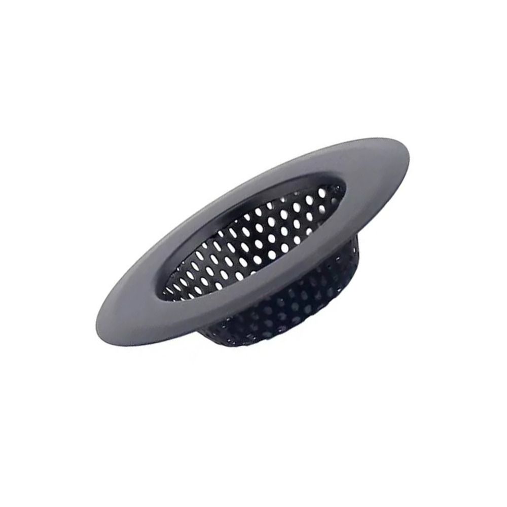 Stainless Steel Sink Strainer Black Anti Clog Mesh Trap Hair Clean Up With Handle Drain Filter Kitchen Bathroom Accessories