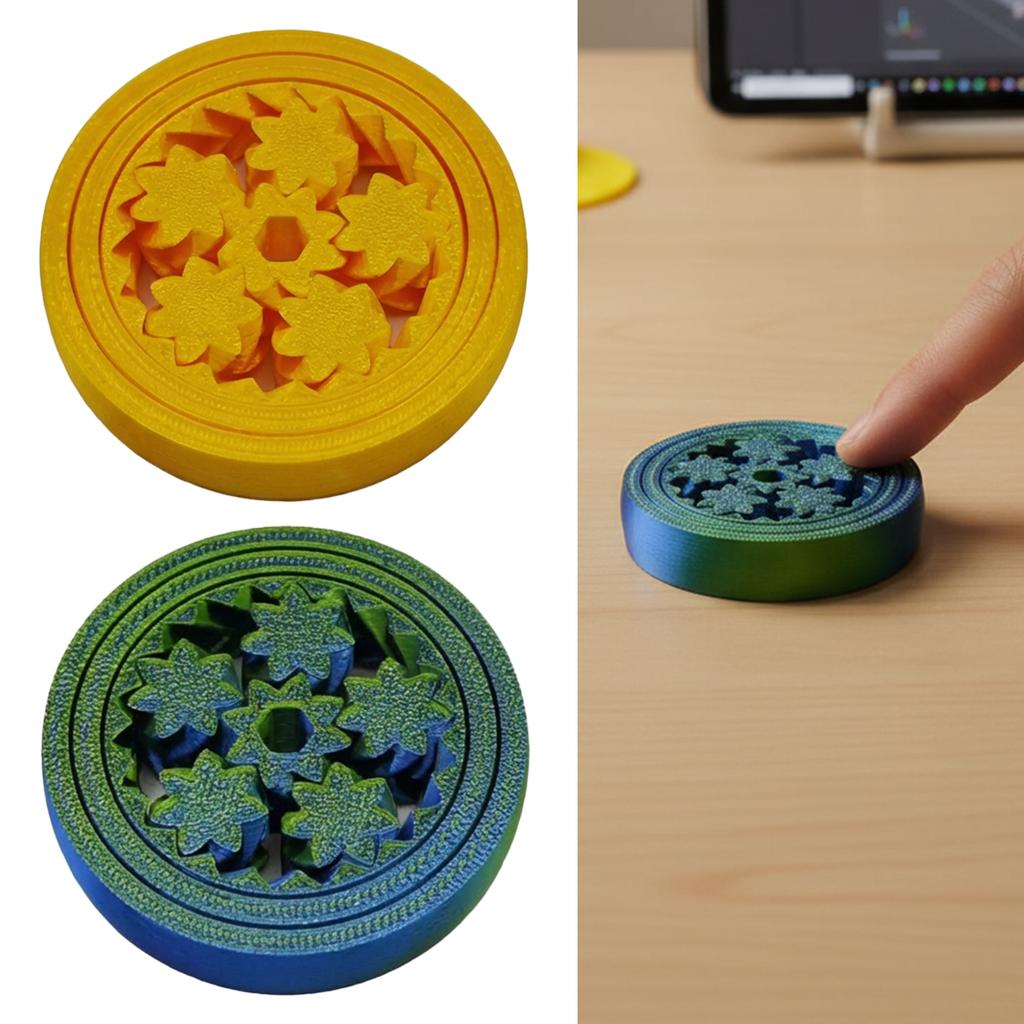 3D Printed Planetary Gear Gyroscope Stress Relief Toy For Office Home Use