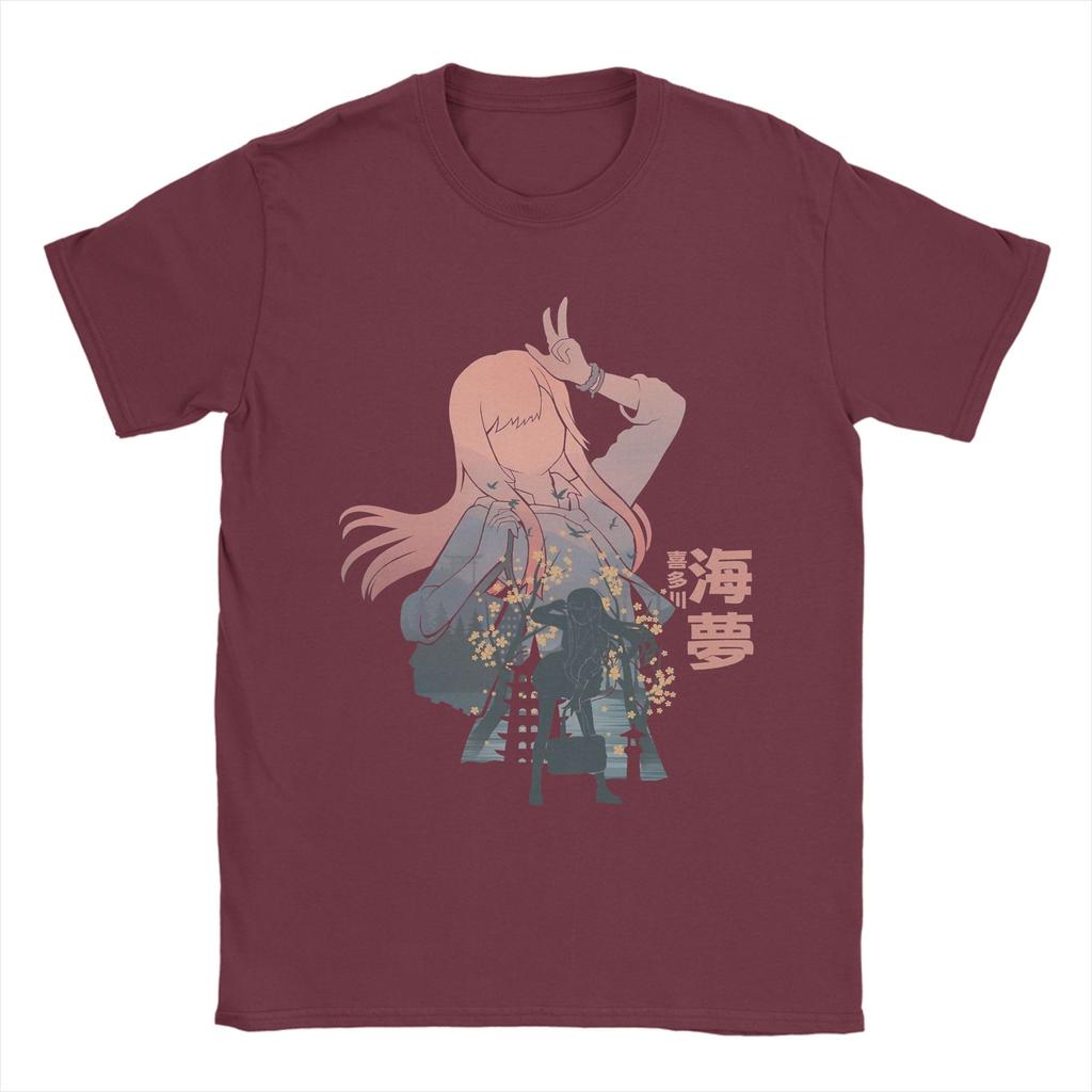 Leisure Marin Kitagawa T-Shirt for Men Round Neck Pure Cotton T Shirt My Dress-Up Darling Anime Short Sleeve Tee Shirt Clothing