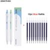 ZENNYTH Star Traveler Gel Pen 2pc Set Classic Geometric Barrel Smooth Writing Black Pens Creative Bookmark Elegant Gift Supplies