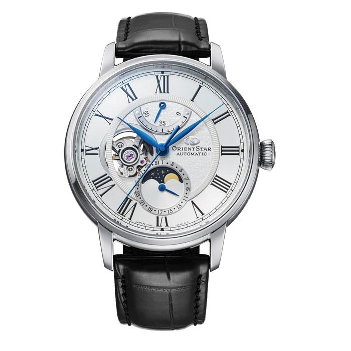 [Orient Star] ORIENT STAR Автоматические часы M45 F7 Механические Фазы Луны Сделано в Японии с Дополнительным Ремешком 2-летняя Гарантия RK-BT0001S Мужские Белые
