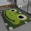 Cute Frog Bath Mat Soft Plush Tufted Bathroom Rug Thickened Anti Slip Floor Mat for Bedroom Shower Room Machine Washable