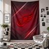 Настенный гобелен Detroit Red Wings Домашний декор Настенное полотно для спальни гостиной Фон