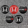 4Pcs Car Emblem Wheel Hub Center Cap Sticker Rim Badge Cover For Honda FIT CRV Accord Jazz HRV Vezel Insight CRZ City CRX Civic Qa8