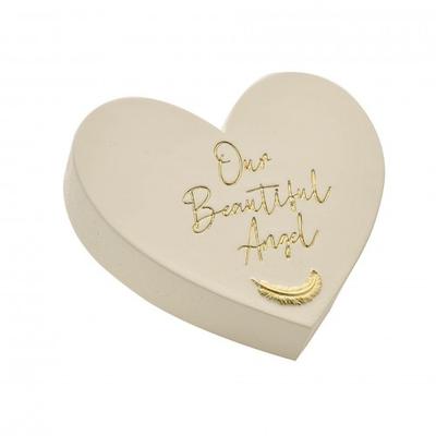 Мысли о тебе Мемориальная примогильная табличка в форме сердца - Наш ангел