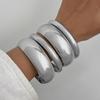 Элегантный геометрический браслет Twist Metal
