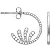 [Q8901] - Silver Hoop Earrings 'Sissi' Silver White (rhodium-plated) - 20 Mm