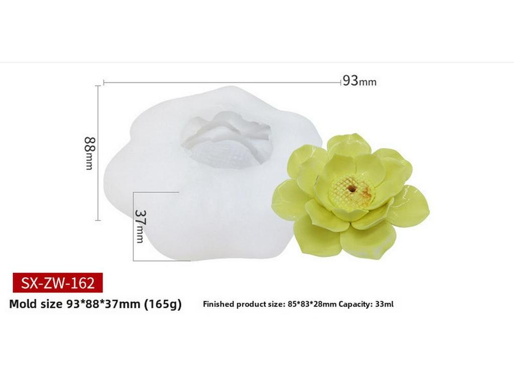 Sanxin Peony Silicone Mold for Epoxy, Candle, Cake, Soap, and Aromatherapy Decor.